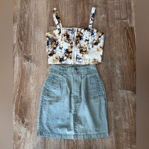 Paris sports club Skirt & Shyanne Crop top